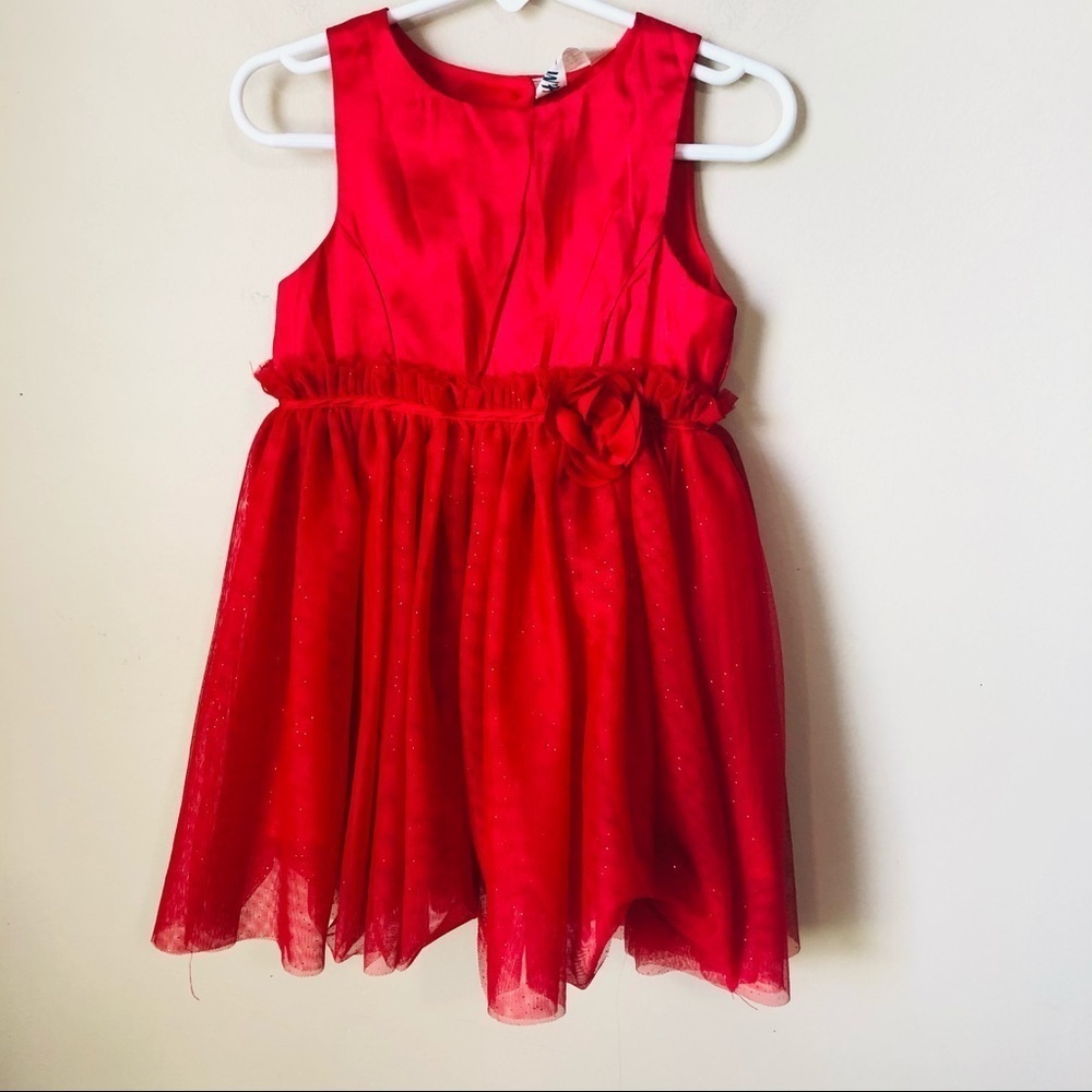 H & M Girls Christmas Red Dress